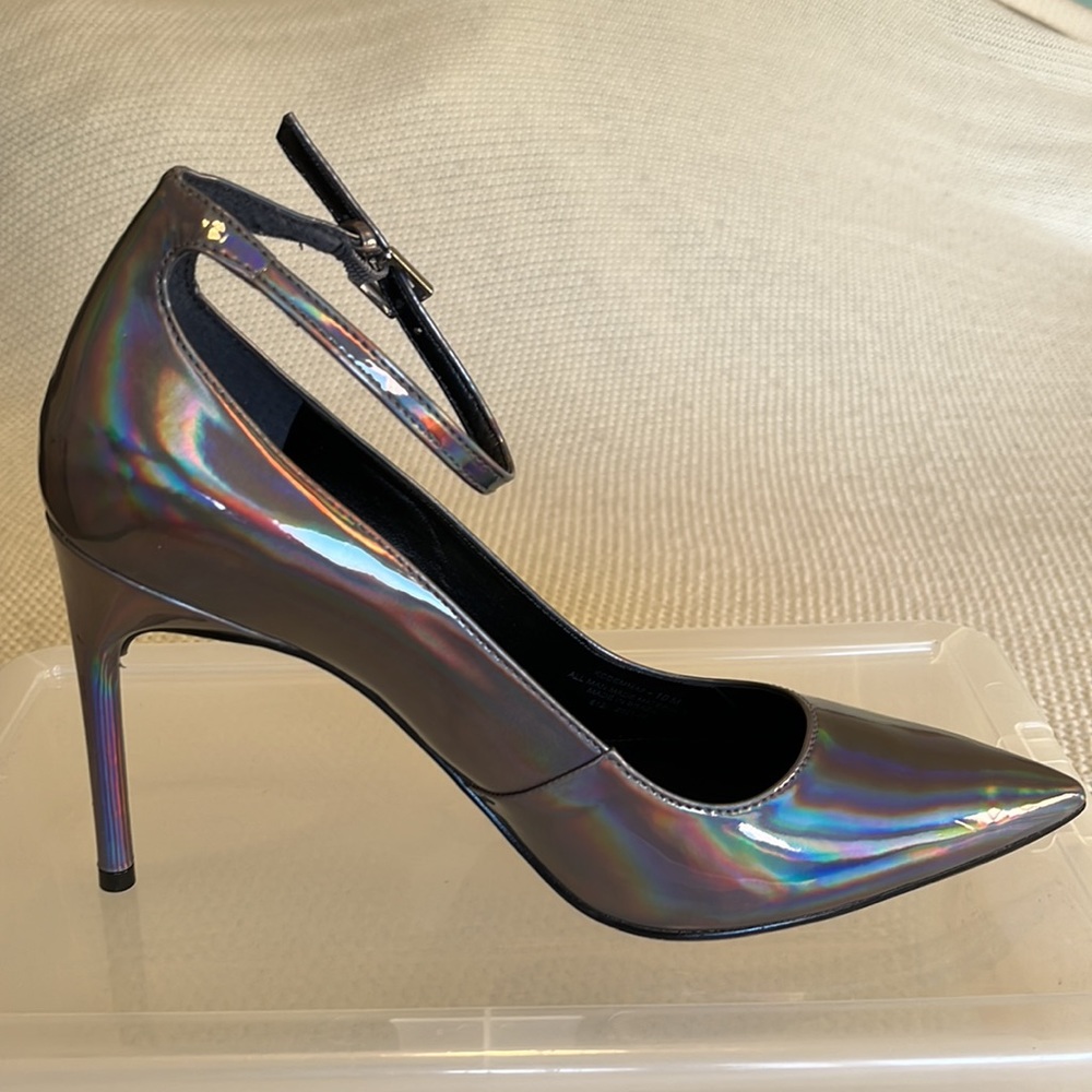 Dark Iridescent Calvin Klein Stiletto Heels - Picture 7 of 12